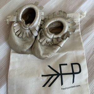 Gold size 2 freshly picked moccasins